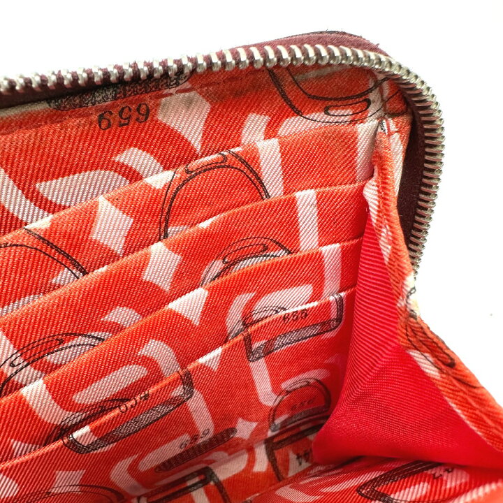 楽天市場】HERMES エルメス アザップロング シルクイン 長財布 ヴォー 