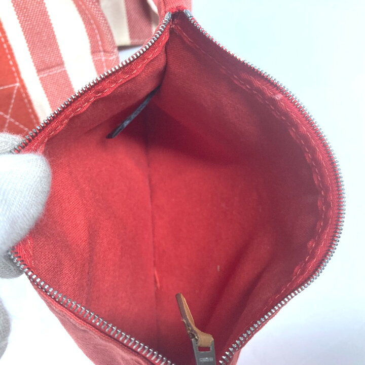 楽天市場】HERMES エルメス ストライプ カンヌPM カバン ハンドバッグ  