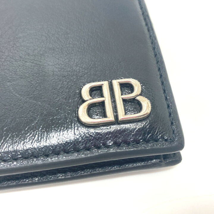 楽天市場】BALENCIAGA バレンシアガ 779971 BB ロゴ 2つ折り財布 財布 