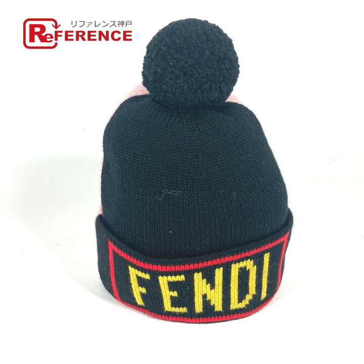 楽天市場】FENDI フェンディ FXQ056 ビーニー 帽子 ニット帽 ニット 
