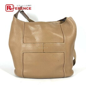 HERMES エルメス グッドニュースPM カバン 斜め掛け ショルダーバッグ レザー レディース ベージュ 【中古】