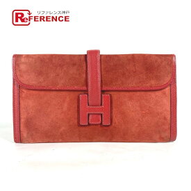 HERMES エルメス カバン Hロゴ ジジェ エラン セカンドバッグ カバン クラッチバッグ レディース レッド 【中古】