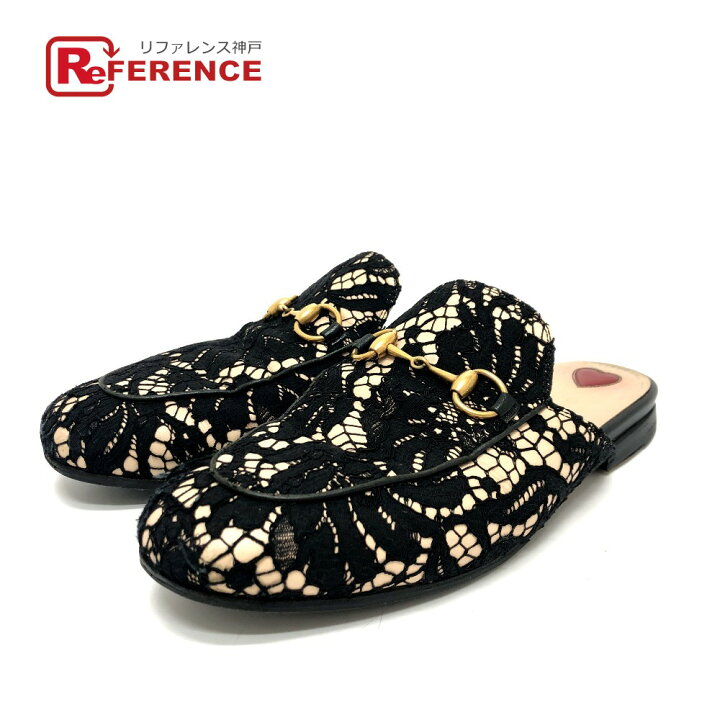 楽天市場】GUCCI グッチ 475094 レース ホースビット スリッポン 靴  