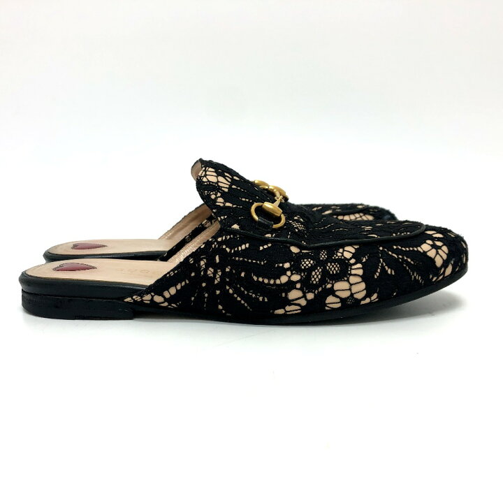 楽天市場】GUCCI グッチ 475094 レース ホースビット スリッポン 靴  