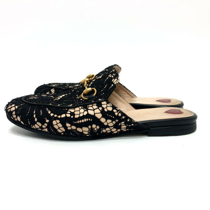 楽天市場】GUCCI グッチ 475094 レース ホースビット スリッポン 靴 