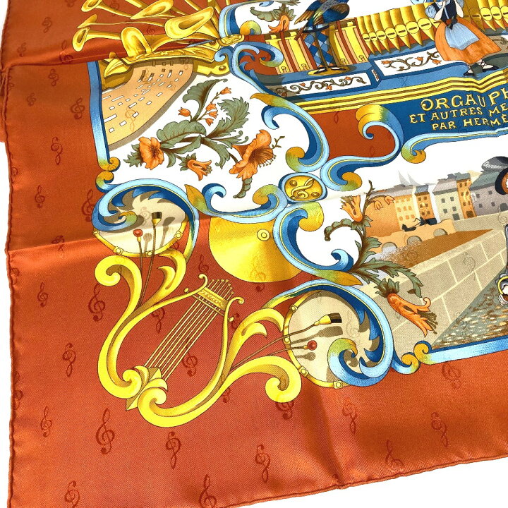 楽天市場】HERMES エルメス カレ90 ORGAUPHONE ET AUTRES MECANIQUES  