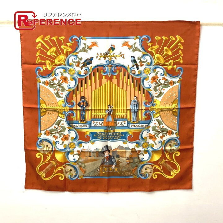 楽天市場】HERMES エルメス カレ90 ORGAUPHONE ET AUTRES MECANIQUES  