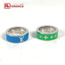 LOUIS VUITTON ルイヴィトン M00278 2重リング セット バーグレインボーセット2 リング アクセサリー リング・指輪 メタル メンズ グリーン 【中古】