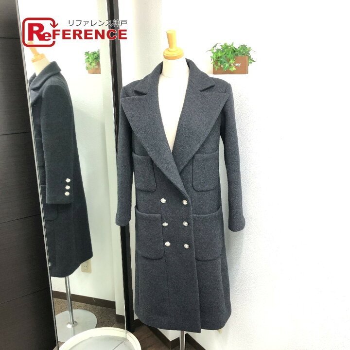 楽天市場】CHANEL シャネル P75847 ココマーク カメリアボタン Pコート 
