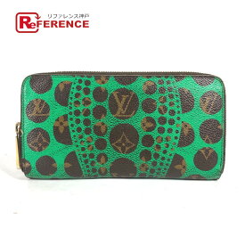 LOUIS VUITTON ルイヴィトン M60451 モノグラムパンプキンドット 草間彌生 ジッピーウォレット ロングウォレット ラウンドファスナー 長財布 モノグラムキャンバス レディース ヴェール グリーン 【中古】