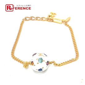 CHANEL シャネル 98P ココマーク サッカー アクセサリー ブレスレット メタル レディース ゴールド 【中古】