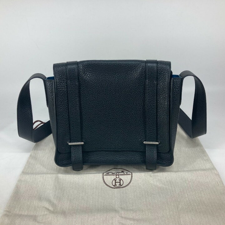 HERMES エルメス バイカラー スティーブカポラル 27 フラップ カバン 