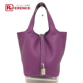 HERMES エルメス ピコタンロックPM ピコタンロック PM ハンドバック バック カバン ピコタン ハンドバッグ レザー レディース アネモネ パープル 未使用 【中古】