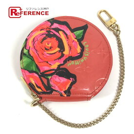LOUIS VUITTON ルイヴィトン M93691 モノグラムヴェルニ ローズ 薔薇 ポルト モネ シャポー 財布 小銭入れ コインケース モノグラムヴェルニ ユニセックス オレンジサンセット オレンジ 【中古】