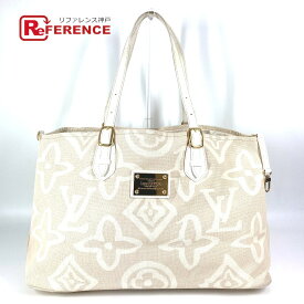 LOUIS VUITTON ルイヴィトン M95675 クルーズライン タイシエンヌGM カバン ショルダーバッグ 肩掛け ルーズライン トートバッグ レザー/キャンバス レディース サーブル ベージュ系 【中古】