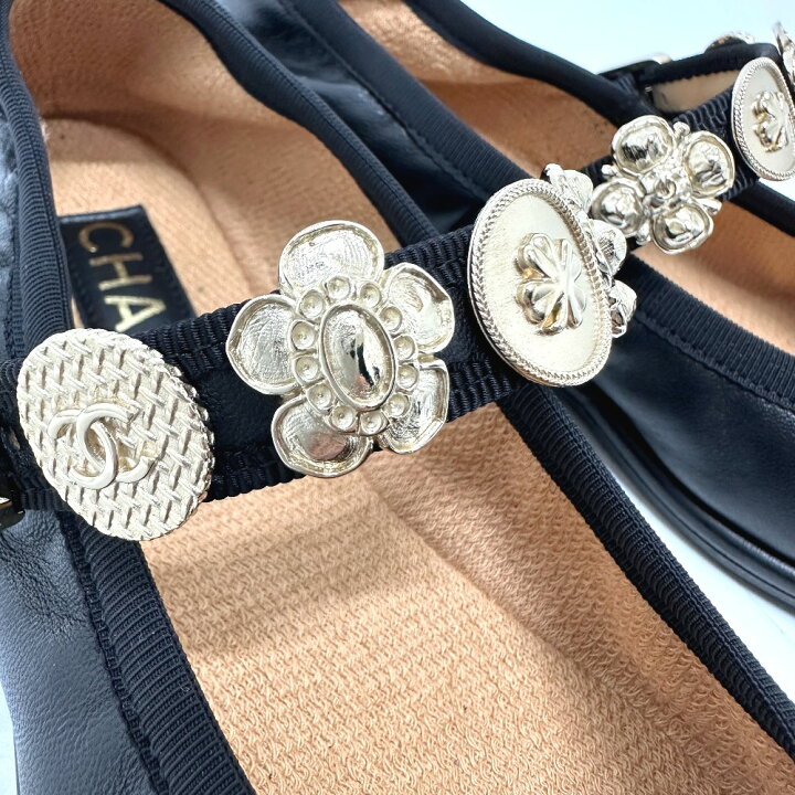 楽天市場】CHANEL シャネル G45778 24A メリージェーン フラット 