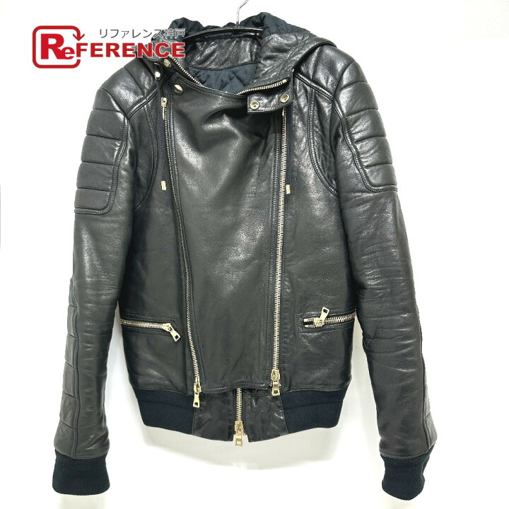 楽天市場】BALMAIN バルマン フーデッド ライダース アアパレル 