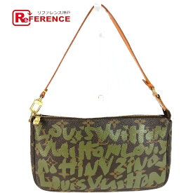 LOUIS VUITTON ルイヴィトン M92191 モノグラムグラフィティ ポシェット・アクセソワール アクセサリーポーチ カバン 肩掛け ハンドバッグ ショルダーバッグ モノグラムグラフィティキャンバス レディース カーキ 【中古】