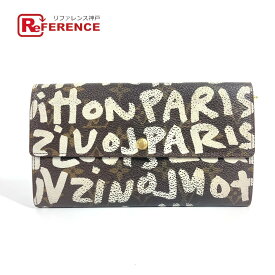 LOUIS VUITTON ルイヴィトン M92189 旧モノグラムグラフィティ ポシェットポルトモネクレディ 2つ折り ロングウォレット 長財布 モノグラムグラフィティキャンバス ユニセックス ホワイト 【中古】