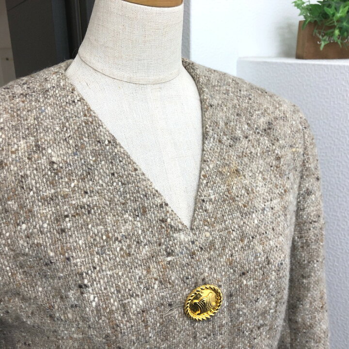 楽天市場】CELINE セリーヌ ヴィンテージ マカダムボタン セットアップ  