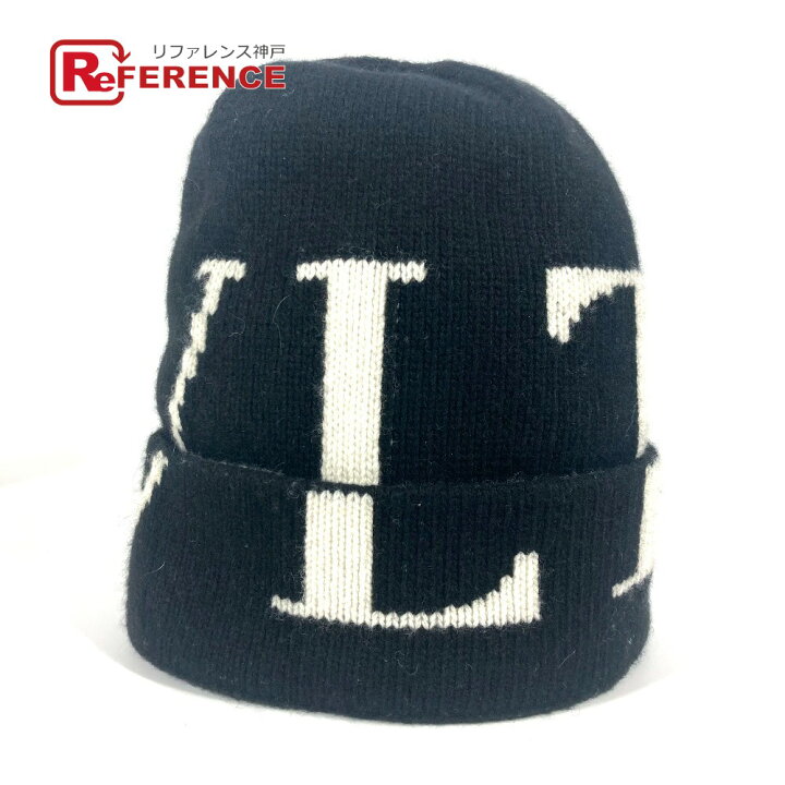 VALENTINO ニット帽 Vロゴ 新品未使用品 ビーニー ユニセックス 楽天  