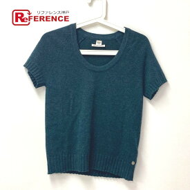 HERMES エルメス サマーニット 半袖 半袖 アパレル トップス ニット カシミヤ レディース グリーン 【中古】