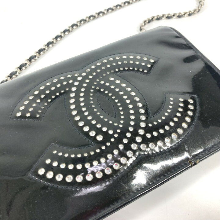 楽天市場】CHANEL シャネル 長財布 CC ロゴ ココマーク ラインストーン  