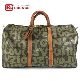 LOUIS VUITTON ルイヴィトン M92196 モノグラムグラフィティ キーポル50 旅行バッグ カバン トラベルバッグ ハンドバッグ ボストンバッグ モノグラムグラフィティキャンバス ユニセックス カーキ 【中古】