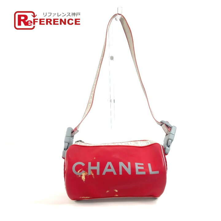 楽天市場】CHANEL シャネル スポーツ バイカラー ロゴ 筒形 肩掛け 