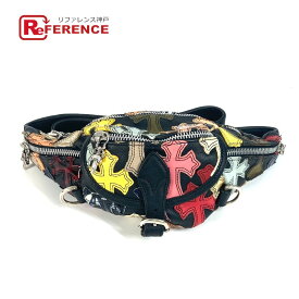 CHROME HEARTS クロムハーツ マルチクロスパッチ SNAT PACK MINI スナットパックミニ カバン ショルダーバッグ クロス ボディバッグ レザー ユニセックス ブラック 【中古】