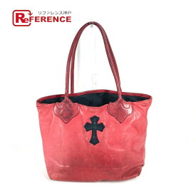 CHROME HEARTS クロムハーツ FSトート カバン トートバッグ 肩掛け ショルダーバッグ レザー ユニセックス レッド 【中古】