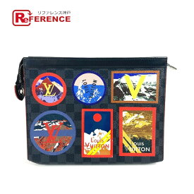 LOUIS VUITTON ルイヴィトン N60134 ダミエグラフィット LVアルプスコレクション ポシェット・ヴォワヤージュMM カバン セカンドバッグ クラッチバッグ ダミエグラフィットキャンバス メンズ ブラック 【中古】