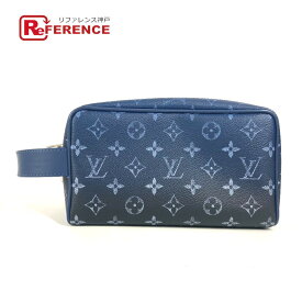 LOUIS VUITTON ルイヴィトン M11559 モノグラム LV FALL ファレル・ウィリアムス ロッカー ドップ・キット カバン ポーチ クラッチバッグ セカンドバッグ メンズ ブルー 【中古】