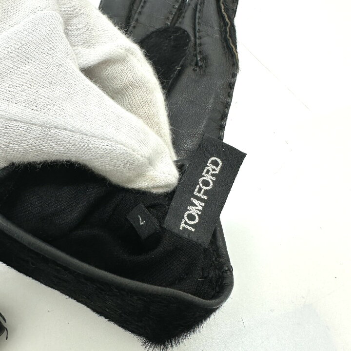 楽天市場】TOM FORD トムフォード グローブ 手袋 ハラコ/レザー  