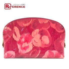 LOUIS VUITTON ルイヴィトン M90045 モノグラムヴェルニ ポシェット・コスメティック・イカットフラワー コスメポーチ ポーチ 化粧ポーチ モノグラムヴェルニキャンバス レディース ピンク 【中古】