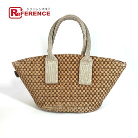 HERMES エルメス パニエバス PM パニエバスPM カバン トートバッグ ビーチバッグ ハンドバッグ リネン ユニセックス ベージュ 【中古】