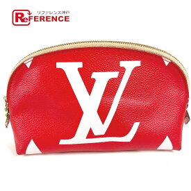 LOUIS VUITTON ルイヴィトン M67694 モノグラムジャイアント ポシェットコスメティック メイクポーチ 化粧ポーチ ポーチ モノグラムキャンバス レディース レッド 【中古】
