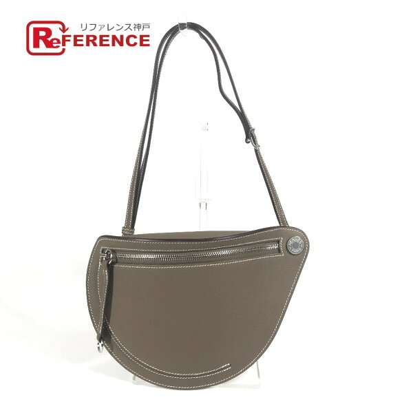 HERMES エルメス  バッグ 《プティット・コース》 カバン 斜め掛け 肩掛け ショルダーバッグ エプソン  ユニセックス エトゥープ グレー 未使用 【中古】