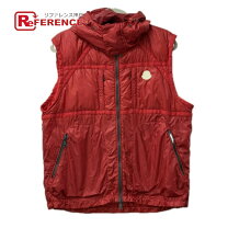 楽天市場】MONCLER ダウンベスト レッド（メンズファッション）の通販