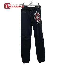 CHROME HEARTS Chrome Hearts 2214-304-9055 Cemetery Cloth Jogger Pants Sweatshirts Apparel, Trousers, Pants, Cotton, Men's, Black [Used]