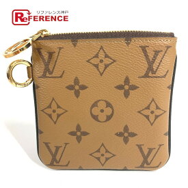 LOUIS VUITTON ルイヴィトン M68756 モノグラムジャイアント リバース ポシェットトリオ ポシェット トリオ 1つのみ カバン コインケース 財布 小銭入れ 付属品 ポーチ モノグラムジャイアントキャンバス ユニセックス ブラウン 新品同様 【中古】