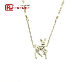 CHANEL シャネル G26 バンビ フェイクパール ネックレス メタル レディース ゴールド 未使用 【中古】