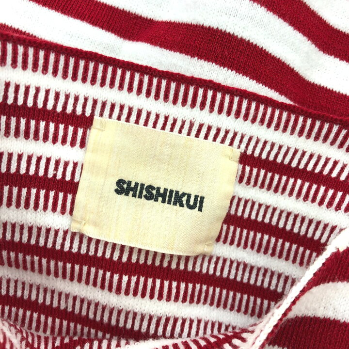 楽天市場】SHISHIKUI シシクイ RED×OFF ロングボーダートップス 