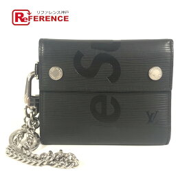 LOUIS VUITTON ルイヴィトン M67711 エピ シュプリーム supreme コラボ チェーンウォレット CH.CP WALLET CH.CP WALLET 3つ折り財布 エピレザー ユニセックス ノワール ブラック 【中古】