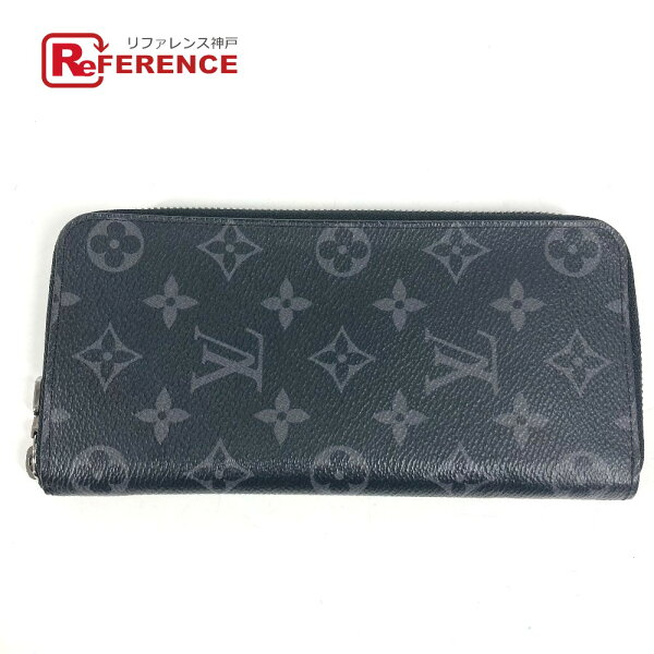 LOUIS VUITTON ルイヴィトン   M62295 モノグラムエクリプス ジッピーウォレット・ヴェルティカル ロングウォレット ラウンドファスナー 長財布 モノグラムエクリプスキャンバス  ユニセックス ブラック 【中古】