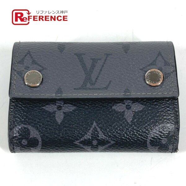 LOUIS VUITTON ルイヴィトン  M45417 モノグラムエクリプス ディスカバリーコンパクトウォレット コンパクトウォレット 3つ折り財布 モノグラムエクリプスキャンバス  ユニセックス ブラック 【中古】