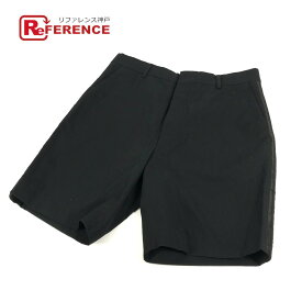 FENDI フェンディ FB0521 FENDACE フェンダーチェ ロゴ パンツ ハーフパンツ ボトムス アパレル ショートパンツ コットン /ナイロン メンズ ブラック 【中古】