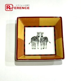 HERMES エルメス アシュトレイ シマ馬 小皿 お皿 陶器 ユニセックス ホワイト 【中古】