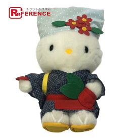 SANRIO サンリオ ご当地キティ ハローキティ 静岡限定 茶摘み娘 ぬいぐるみ 人形 ぬいぐるみ ユニセックス ホワイト 【中古】