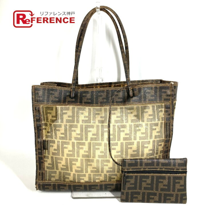 楽天市場】FENDI フェンディ ポーチ付き ズッカ メッシュ ロゴ カバン 